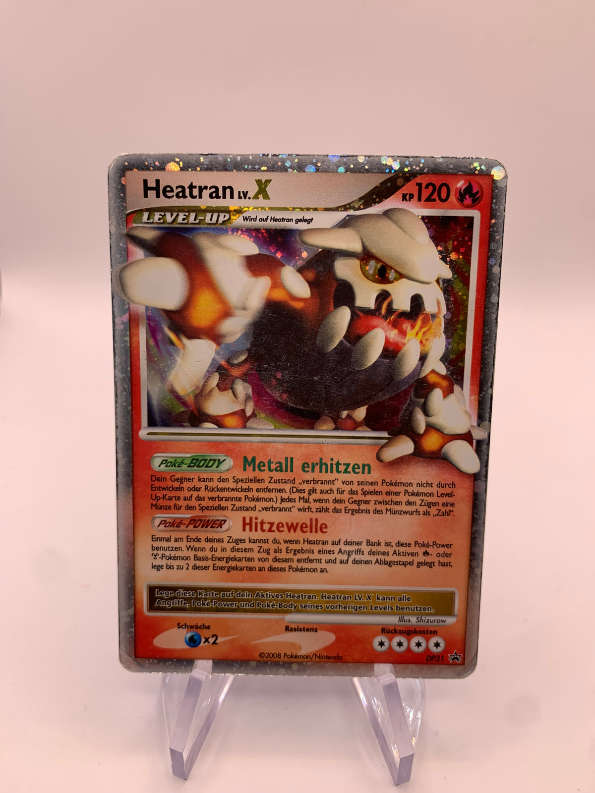 Pokemon Karte Promo Lv.X Heatran DP31 Deutsch