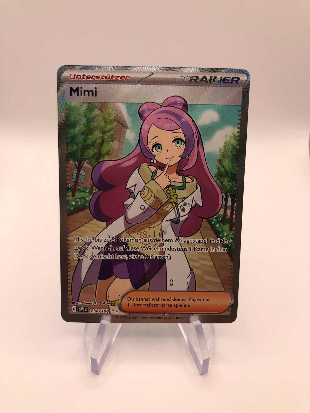 Pokemon Karten Trainer Fullart Mimi 238/198 Deutsch