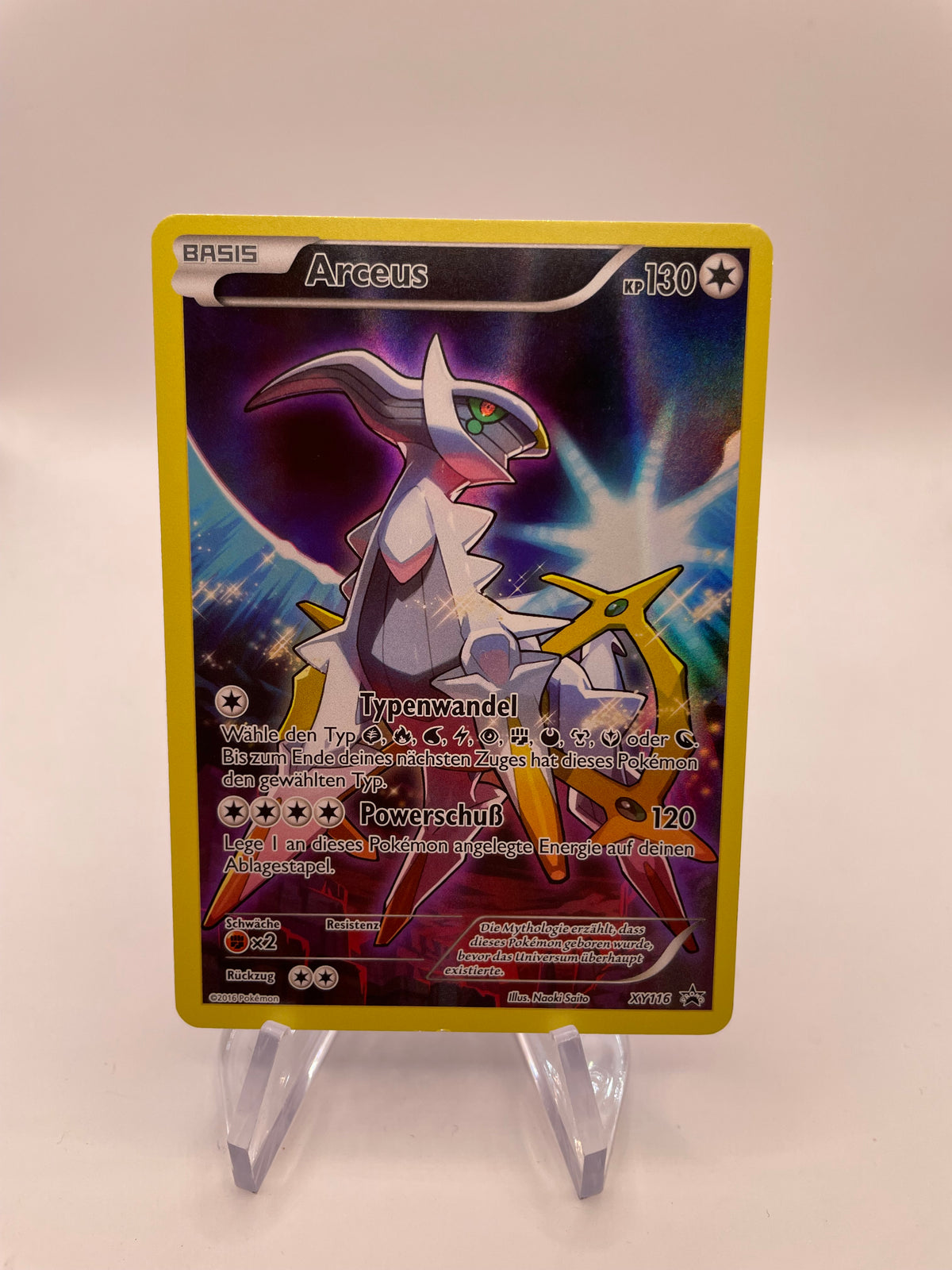 Pokemon Karte Art Rare Promo Arceus XY116 Deutsch