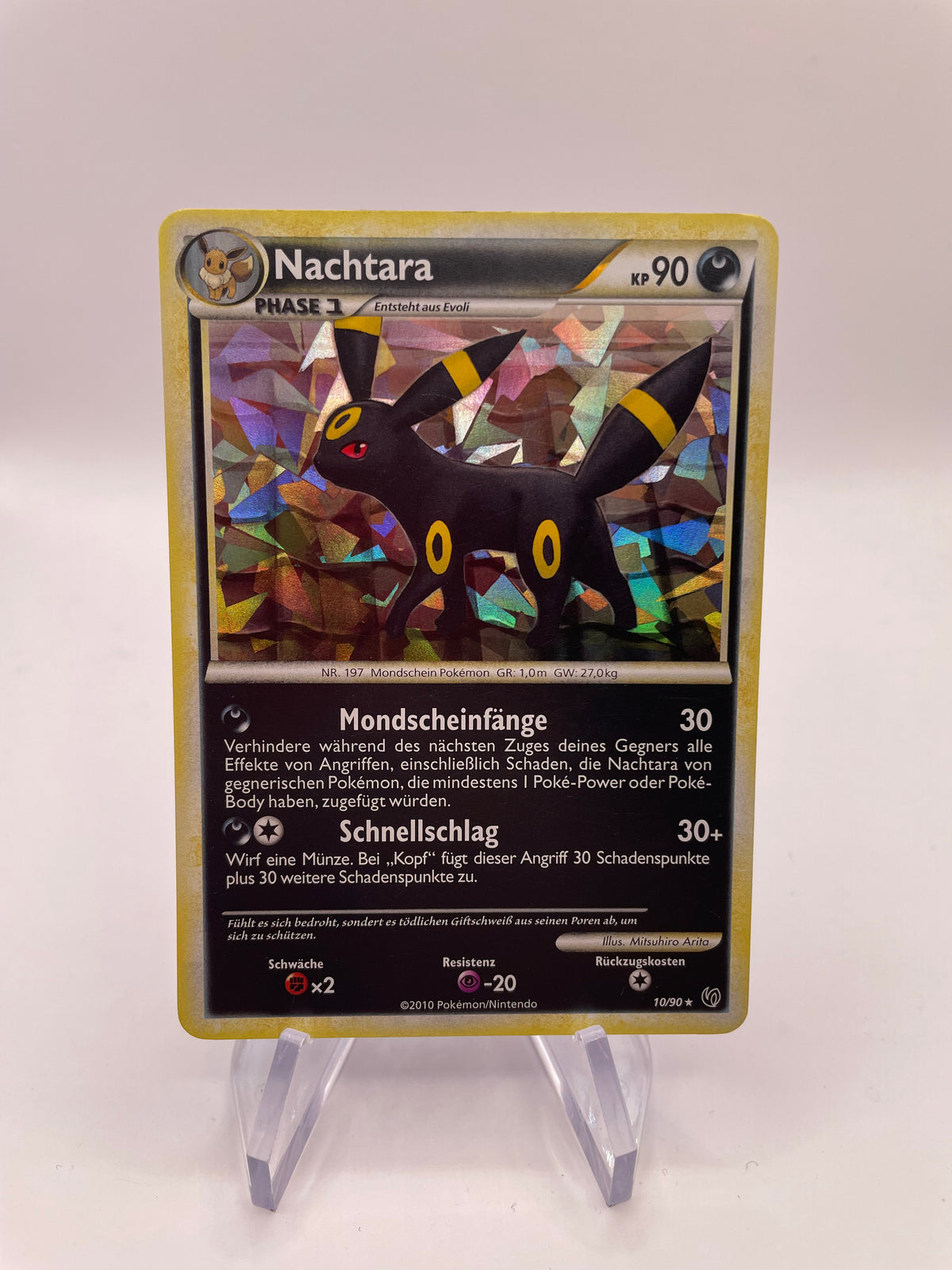 Pokemon Karte Shatter Foil Nachtara 10/90 Deutsch