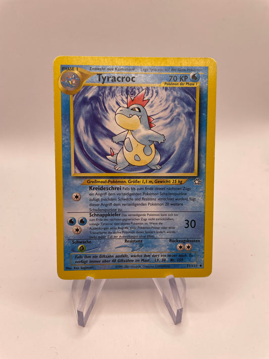 Pokemon Karte Neo Genesis Tyracroc 31/111 Deutsch