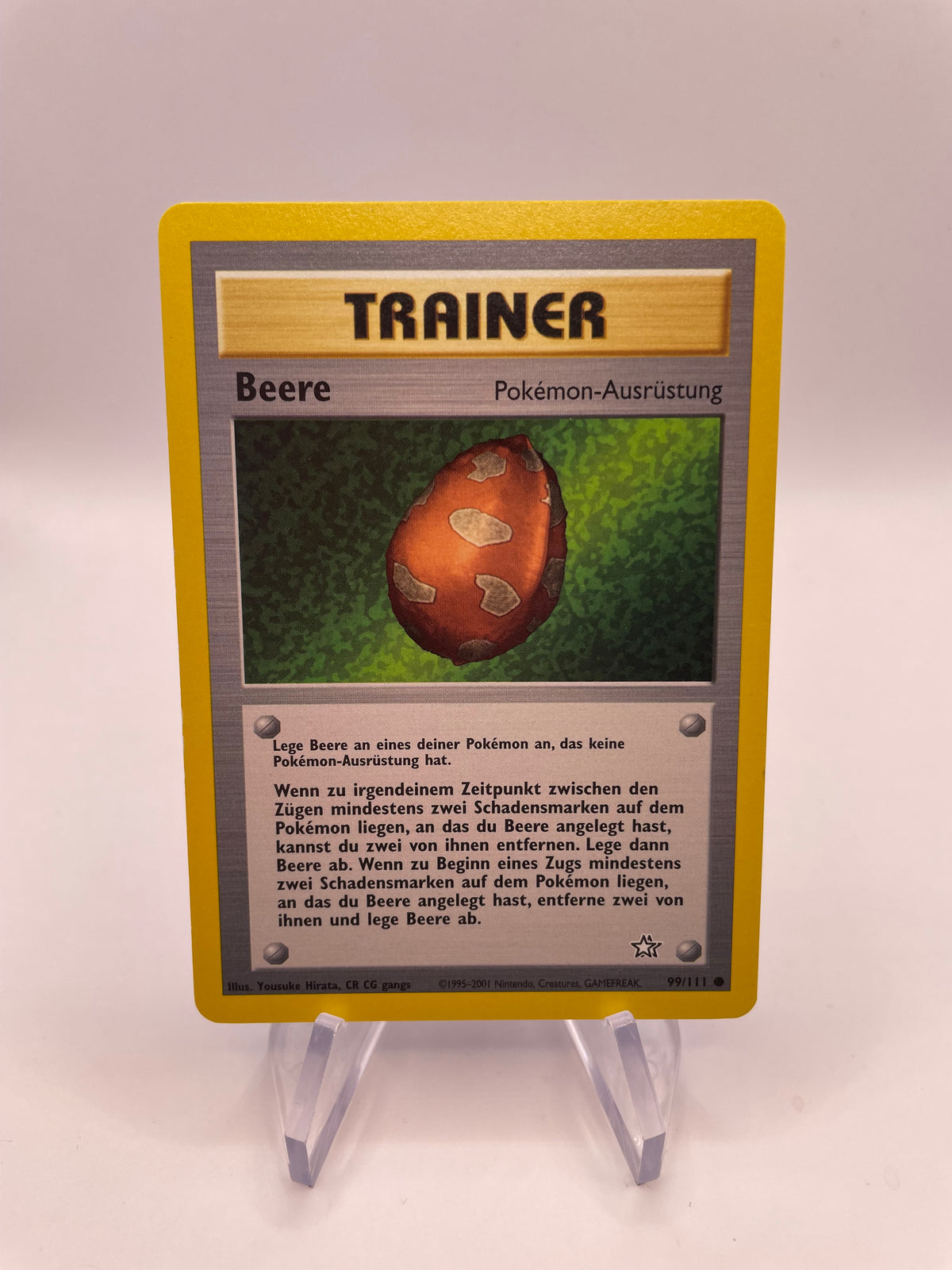 Pokemon Karte Beere Neo Genesis 99/111 Deutsch