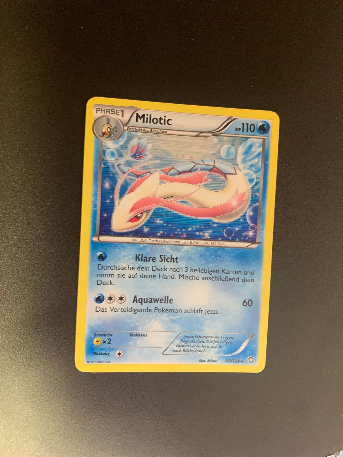 Pokemon Karten Holo Milotic 28/124 Deutsch