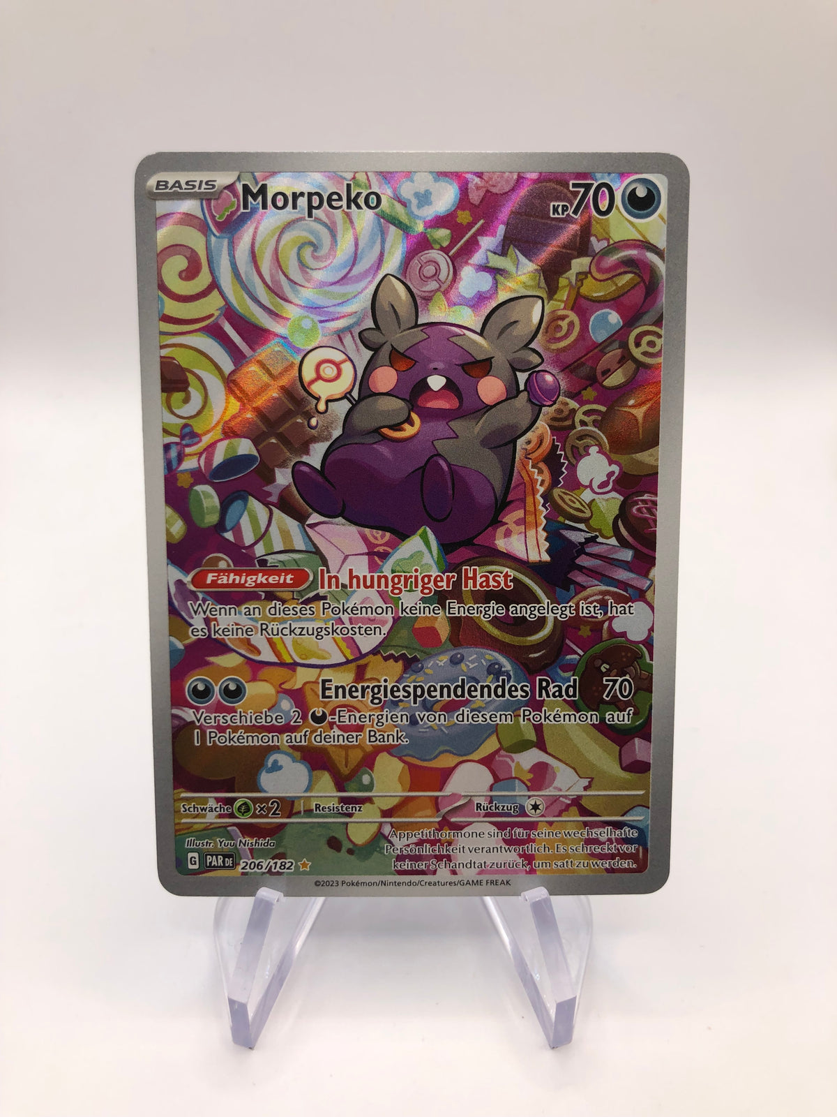 Pokemon Karte Art-Rare Morpeko 206/182 Deutsch