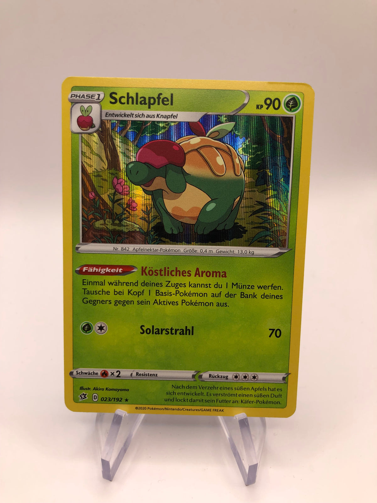 Pokemon Karte Holo Schlapfel 23/192 Deutsch