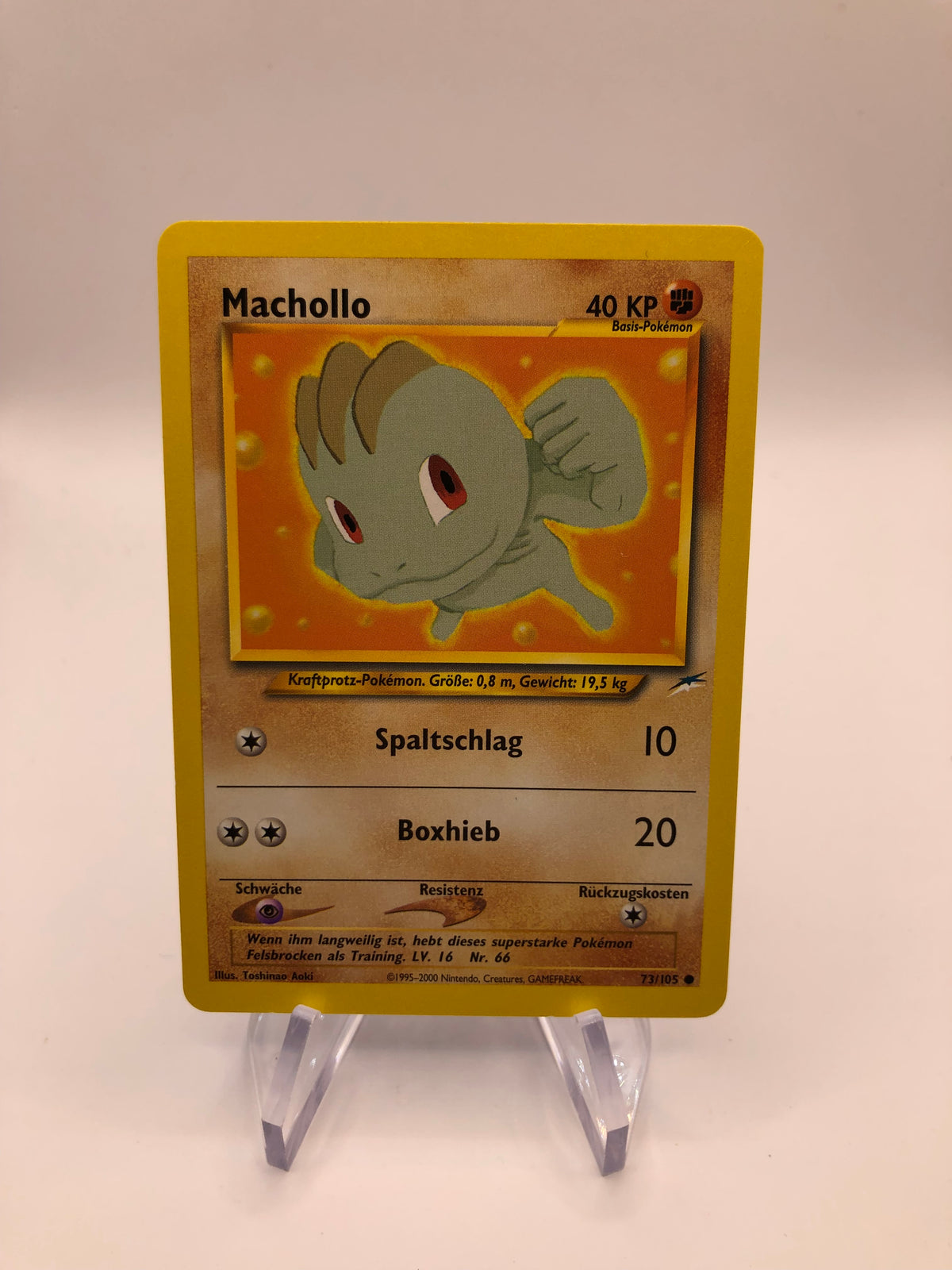 Pokemon Karte Neo Destiny Machollo 73/105 Deutsch