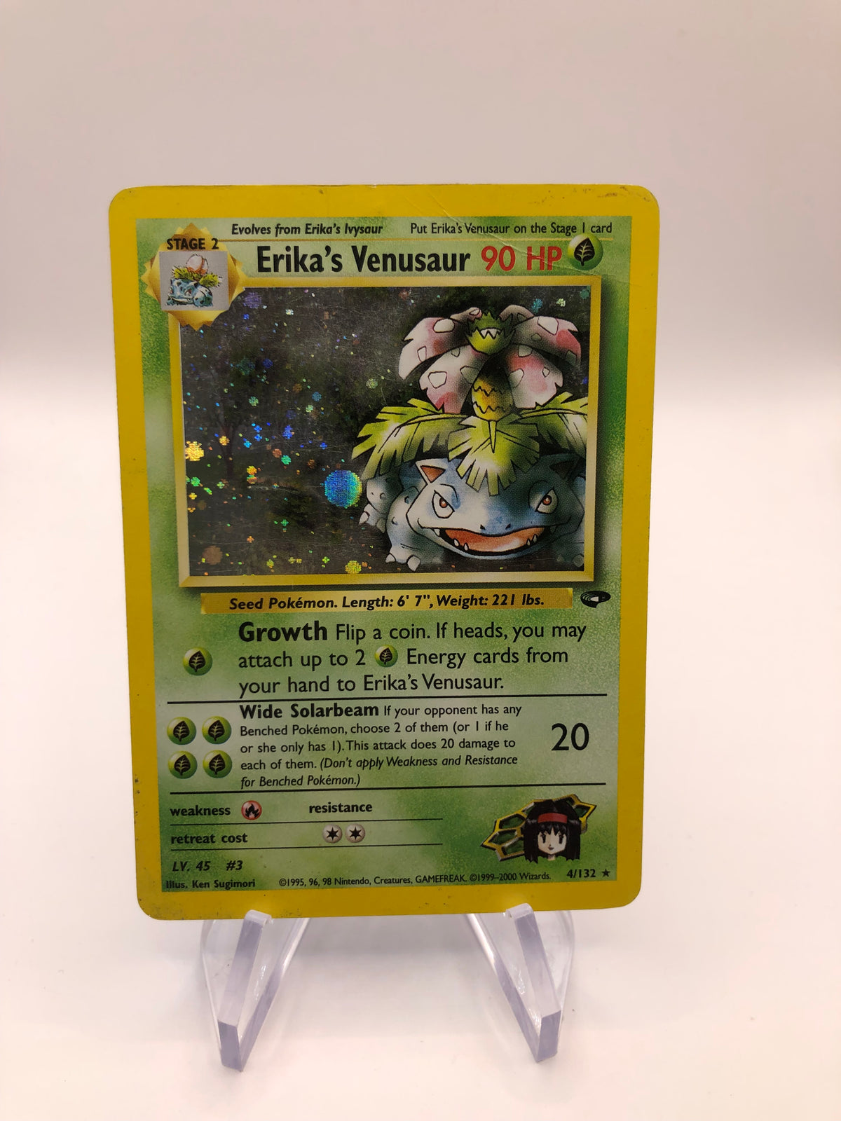 Pokemon Karte Holo Erikas Bisaflor 4/132 Englisch