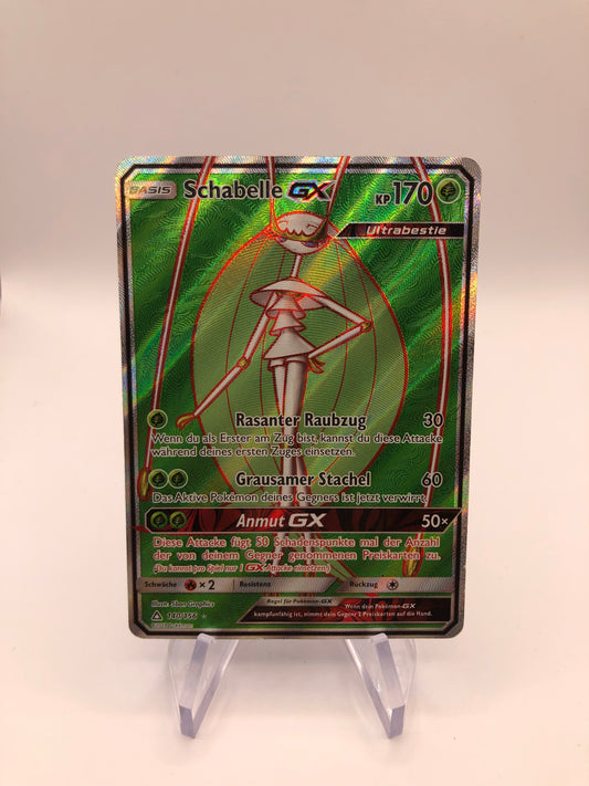 Pokemon Karte GX Fullart Schabelle 140/156 Deutsch
