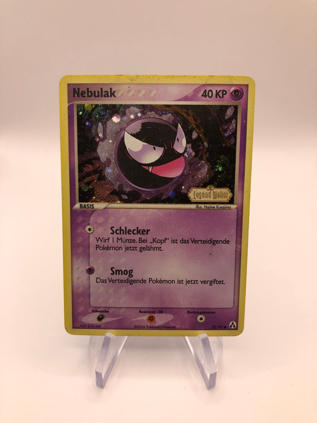 Pokemon Karte Stamp Nebulak 52/92 Deutsch