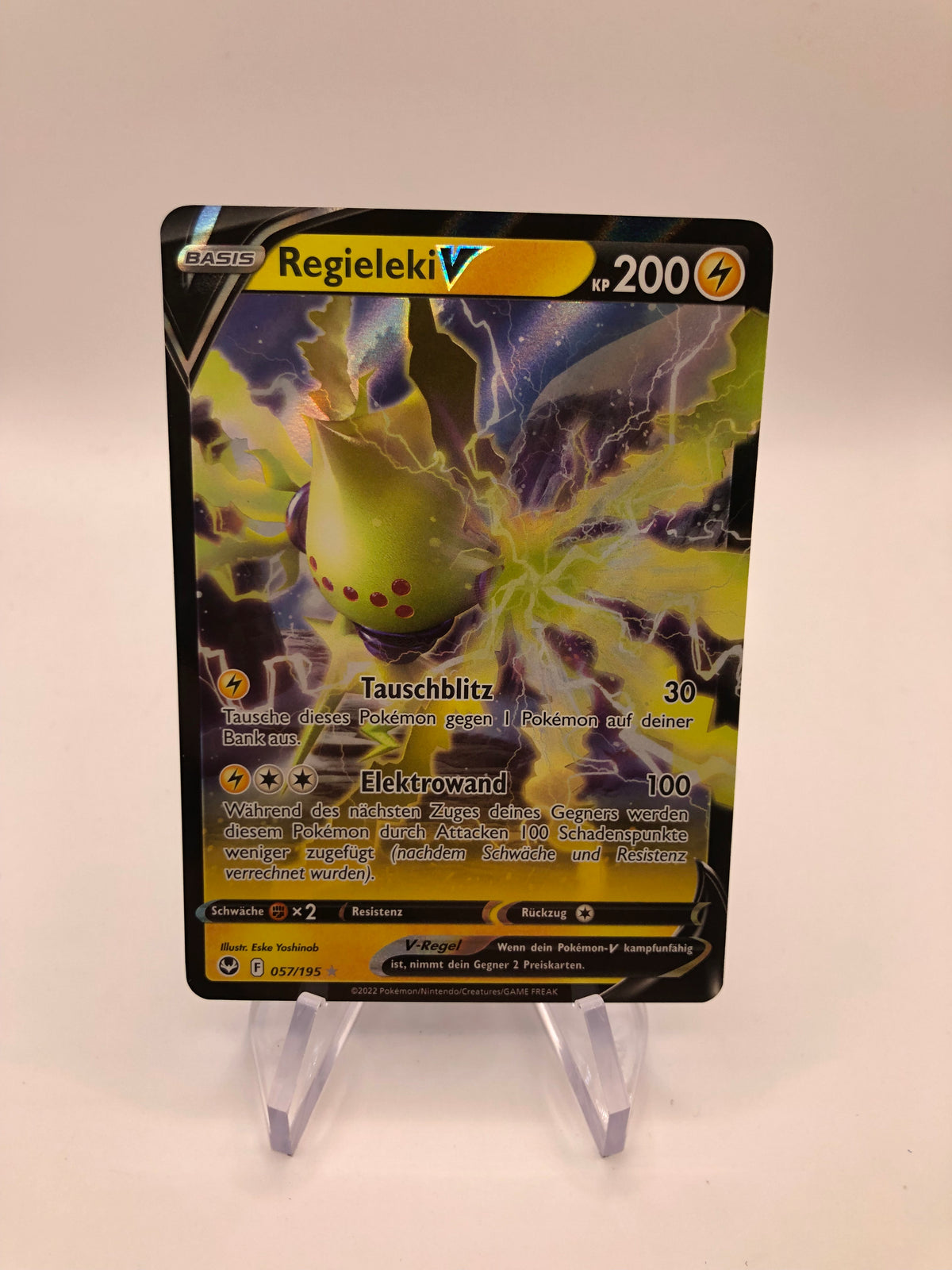 Pokemon Karte V Regieleki 57/195 Deutsch