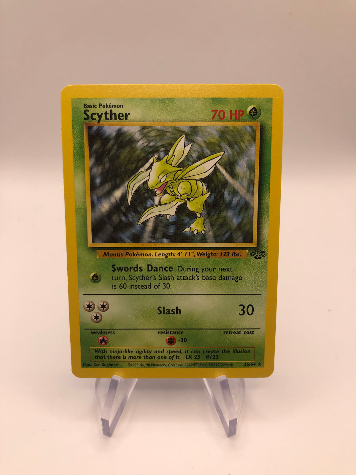 Pokemon Karte Jungel Sichlor 26/64 Englisch