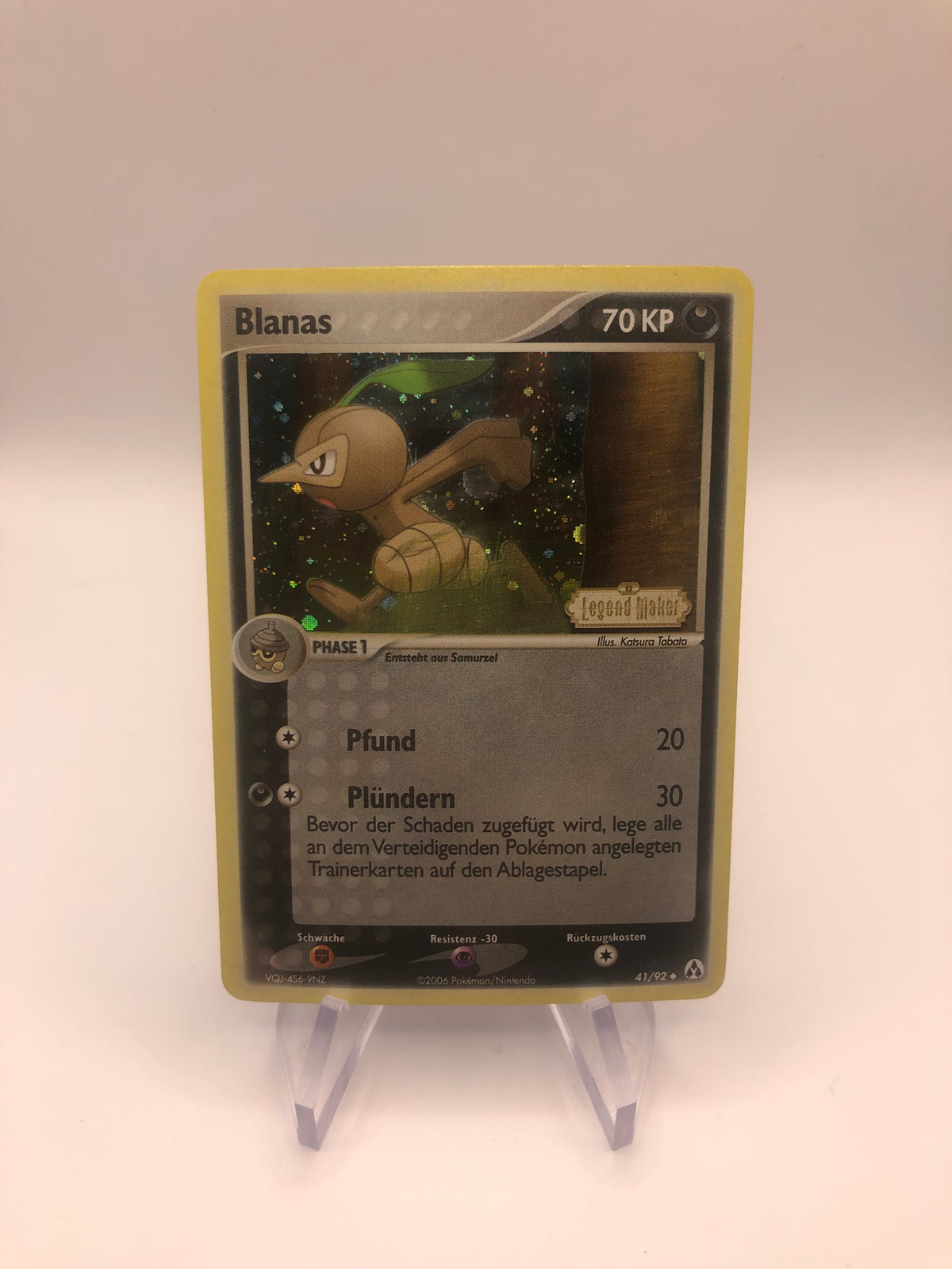 Pokemon Karte Stamp Blanas 41/92 Deutsch
