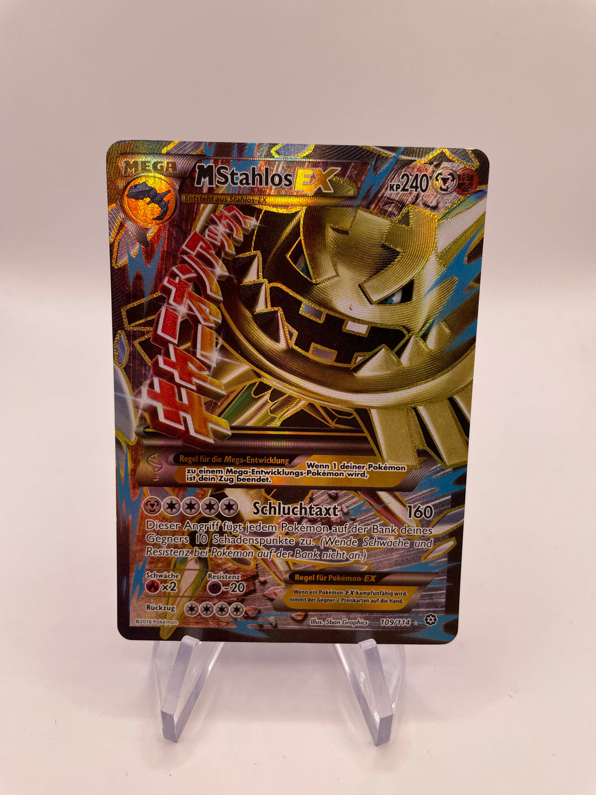 Pokemon Karte EX Mega Stahlos 109/114 Deutsch