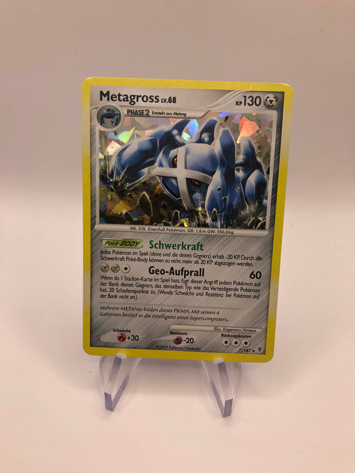 Pokemon Karte Shatter Holo Metagross 7/147 Deutsch