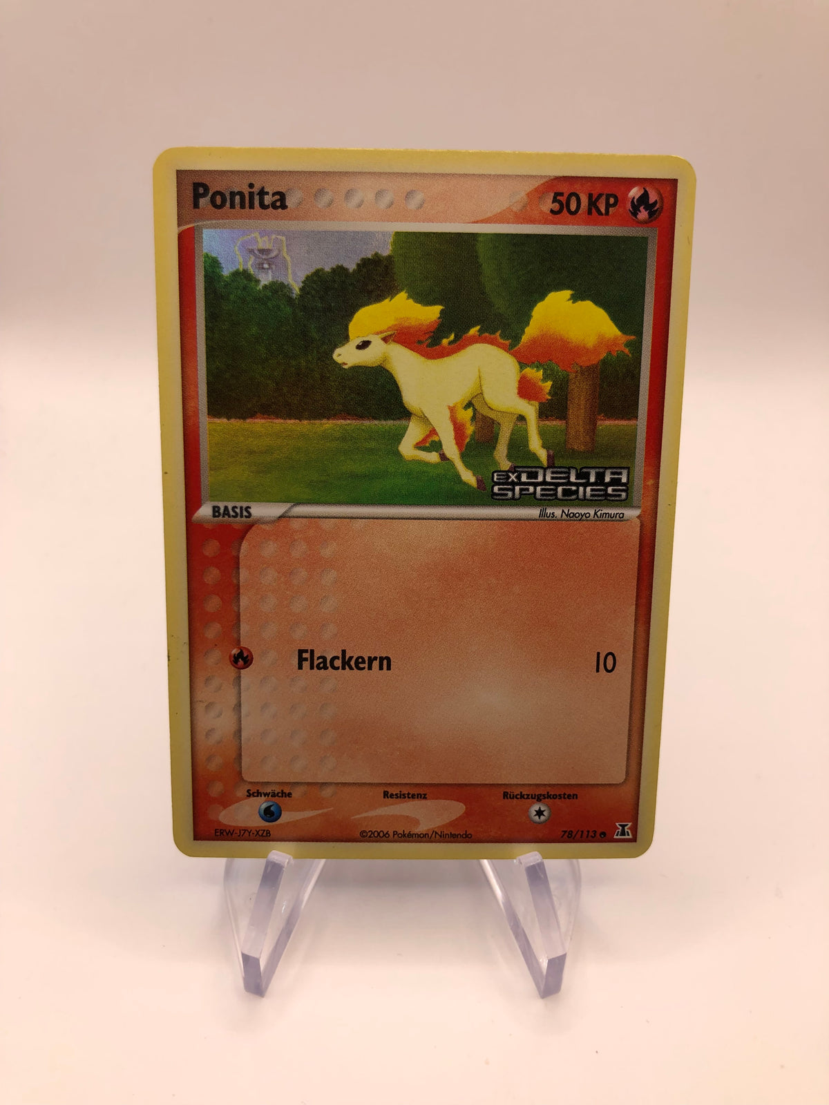 Pokemon Karte Delta Stamp Ponita 78/113 Deutsch