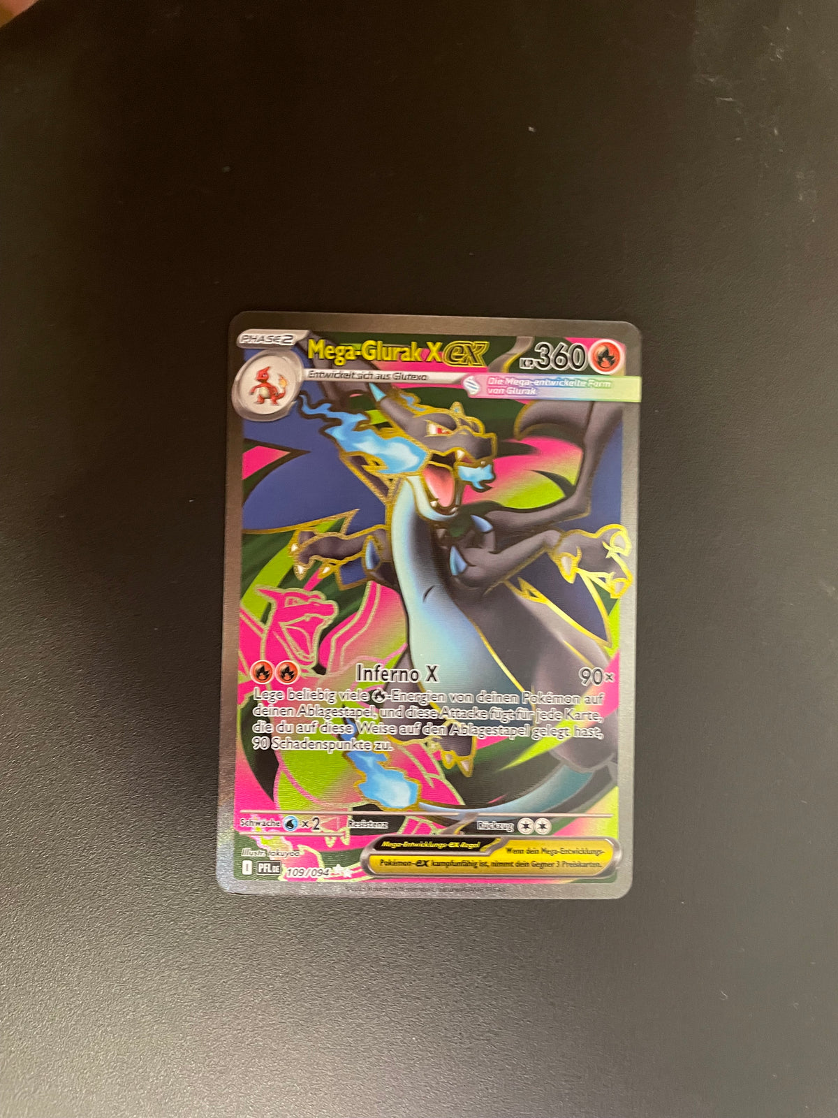 Pokemon Karte Ex Mega Glurak 109/94 Deutsch