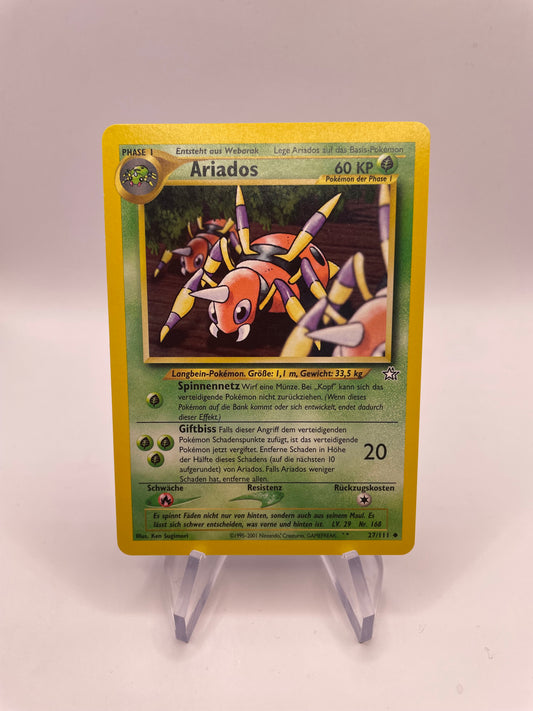 Pokemon Karte Ariados Neo Genesis 27/111 Deutsch
