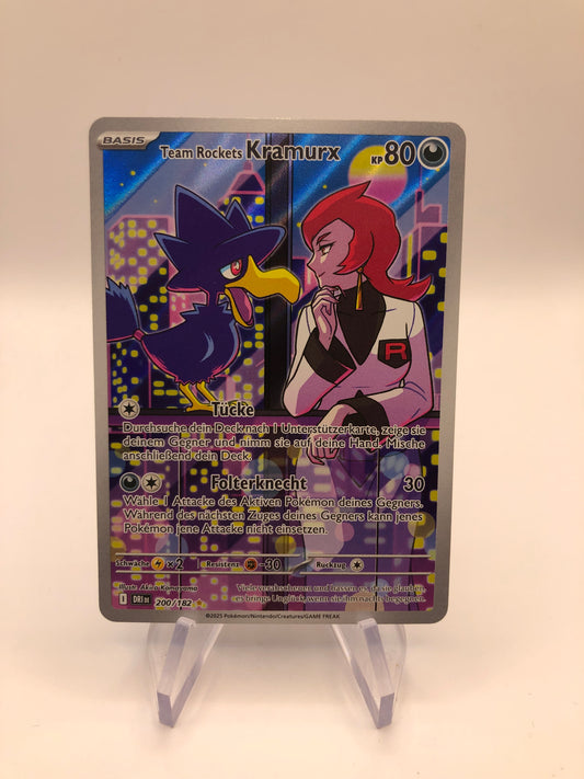 Pokemon Karte Art Rare Kramurx 200/182 Deutsch