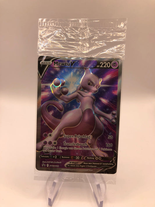 Pokemon Karte OVP V Fullart Promo Mewtu SWSH229 Deutsch