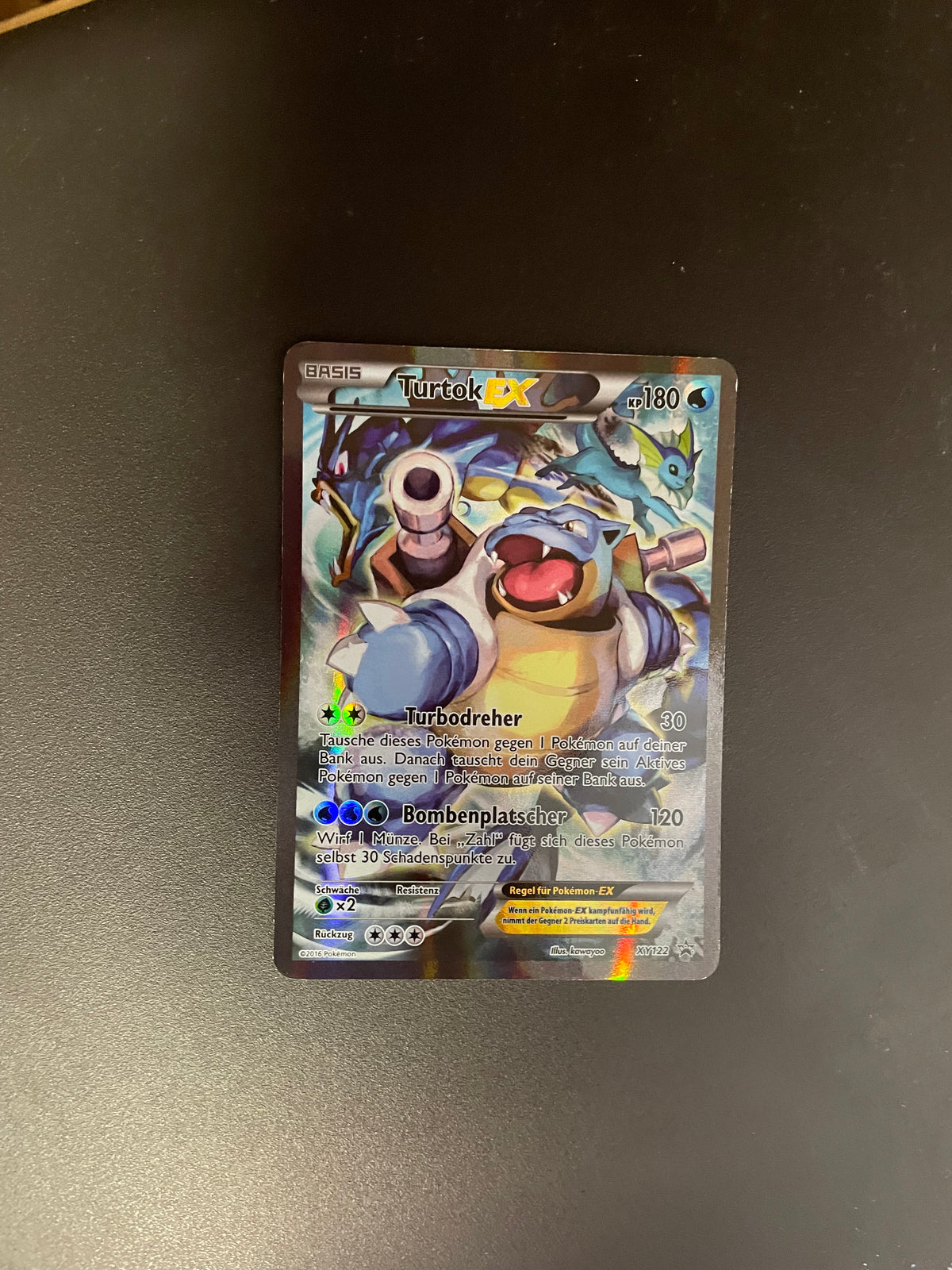 Pokemon Karte EX Promo Turtok XY122 Deutsch