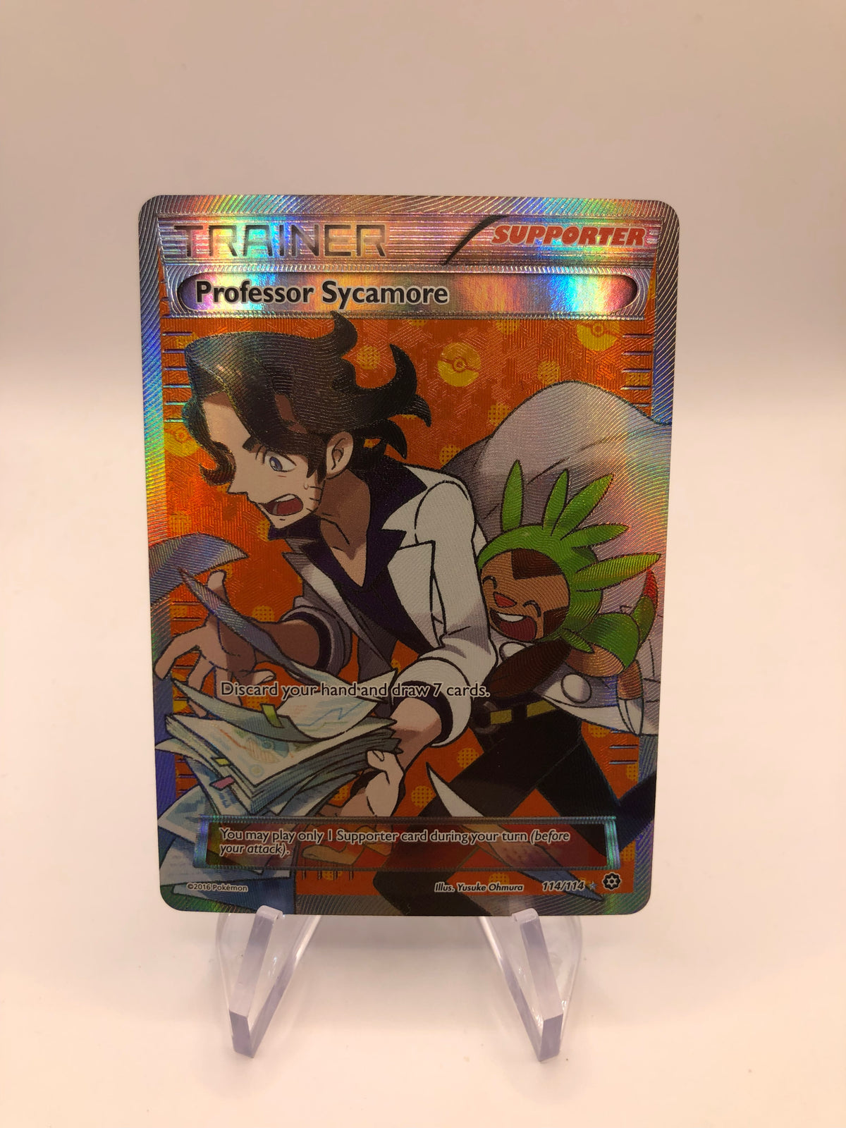 Pokemon Karte Trainer Professor Sycamore 114/114 Englisch
