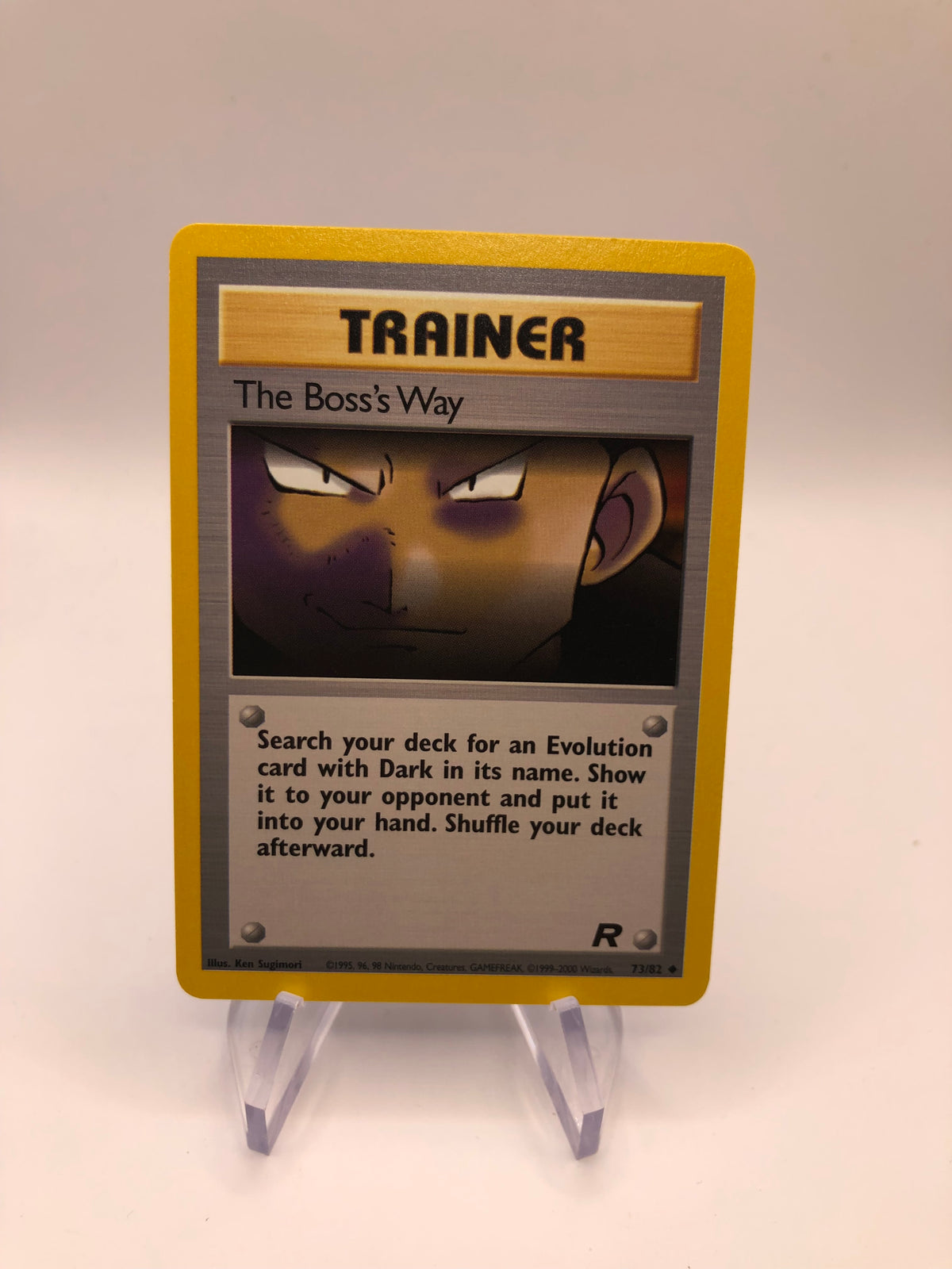 Pokemon Karte The Boss‘s Way 73/82 Rocket Englisch