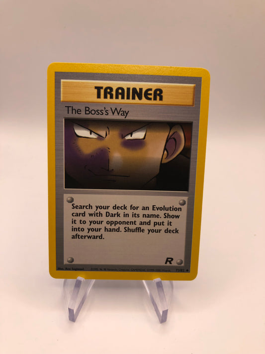 Pokemon Karte The Boss‘s Way 73/82 Rocket Englisch