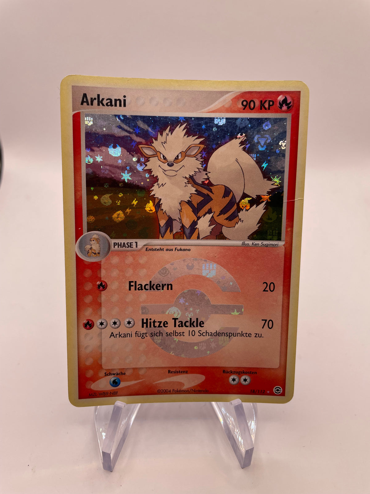 Pokemon Karte Holo Arkani 18/112 Deutsch