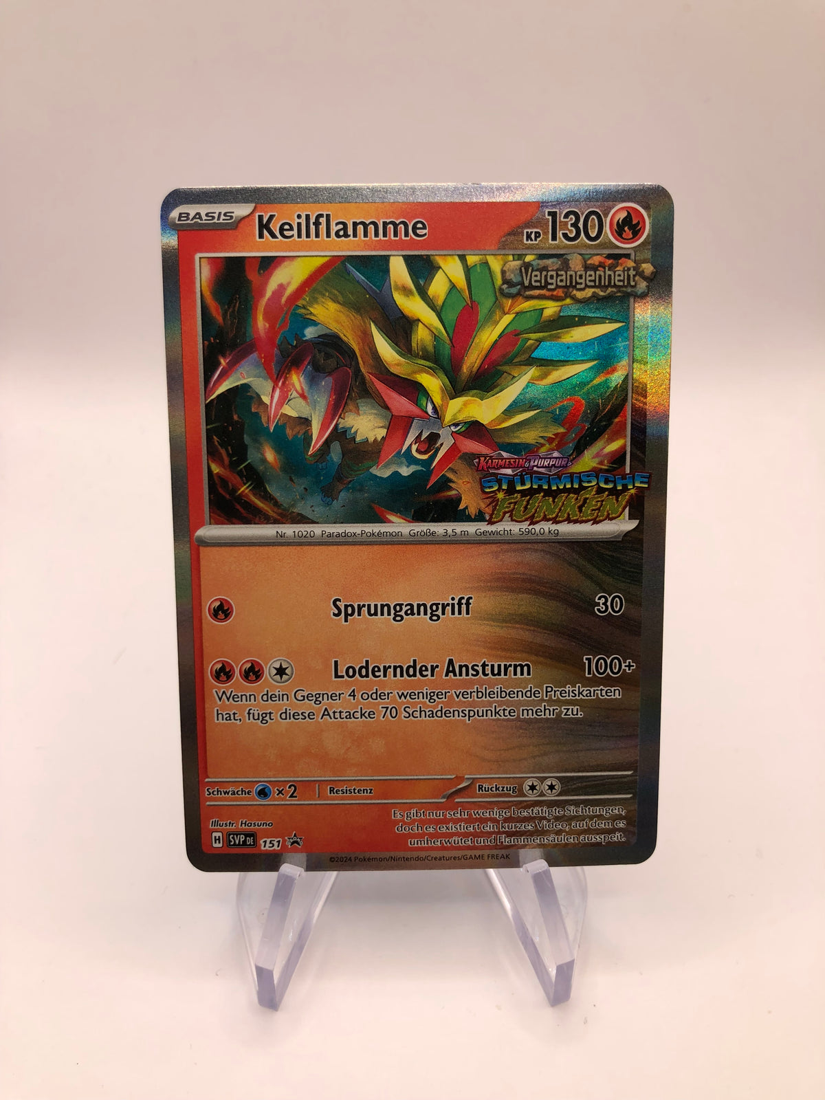 Pokemon Karte Stamp Keilflamme 151 Deutsch