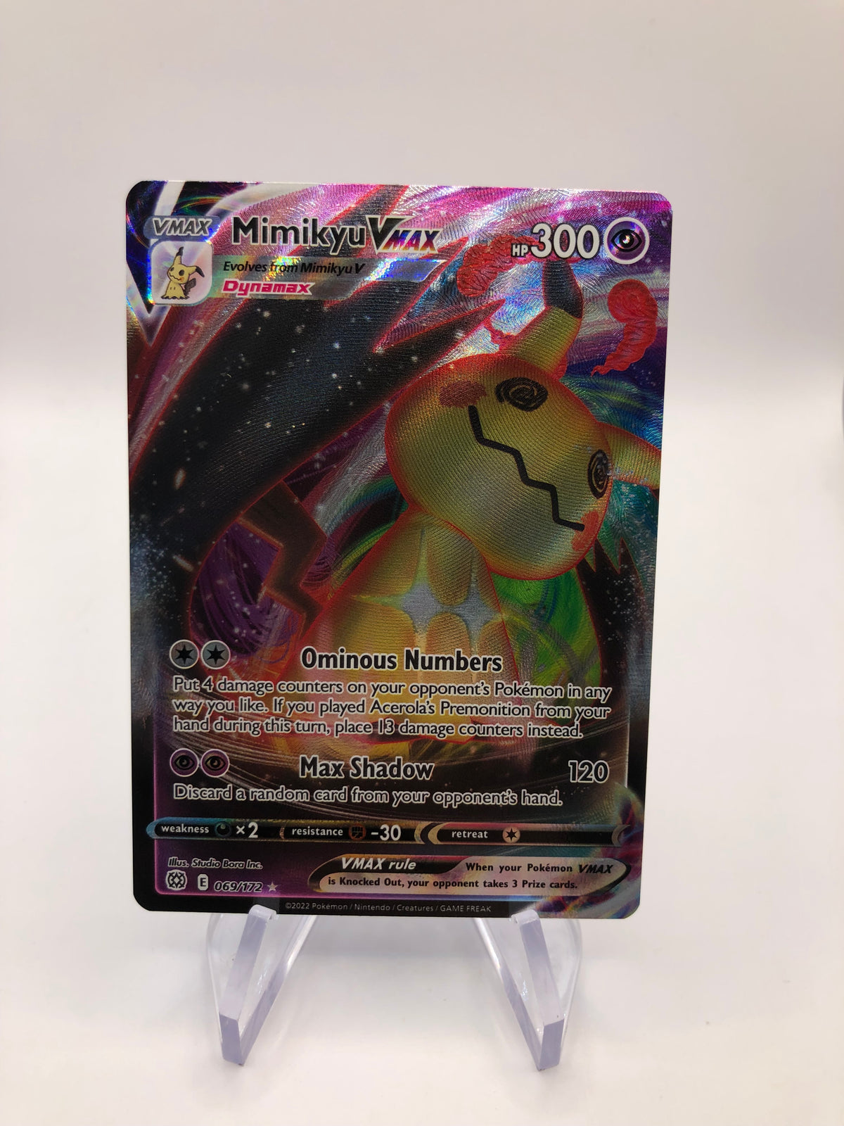 Pokemon Karten Vmax Mimikyu 69/172 Englisch