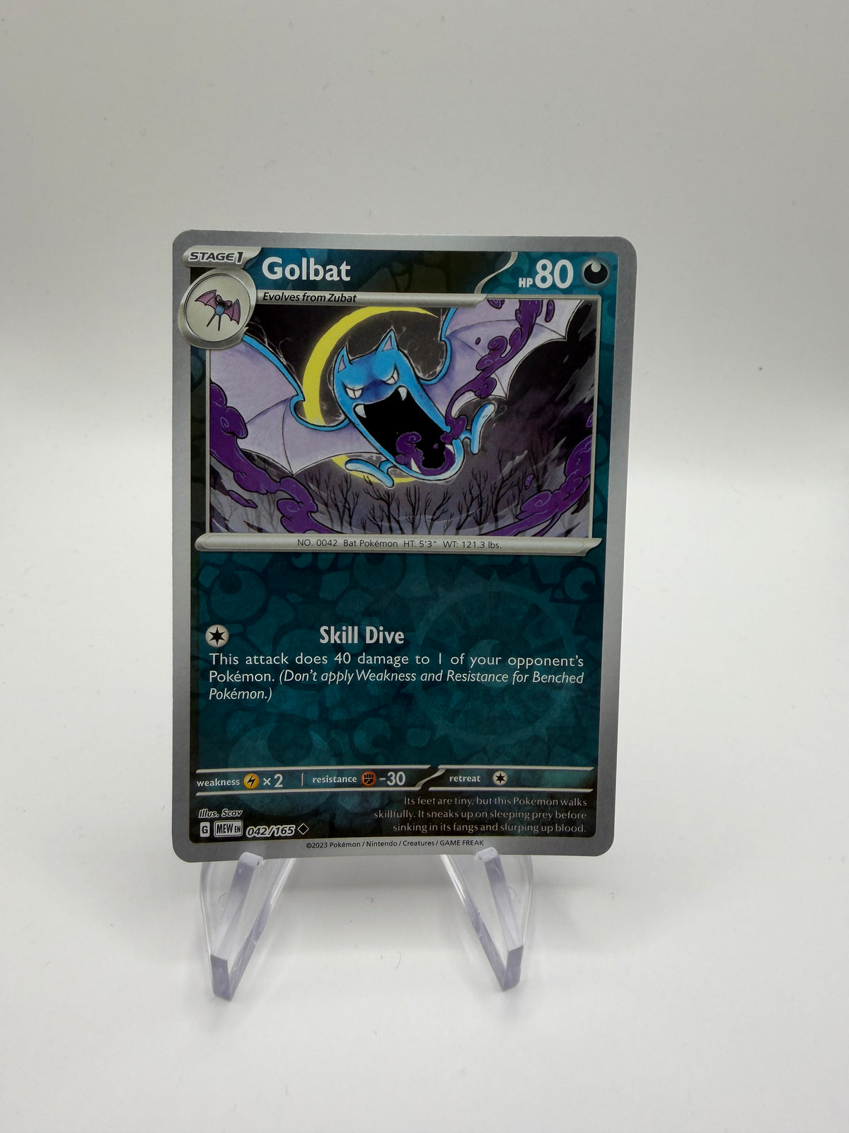 Pokemon Karte Reverse 151 Golbat 42/165 Englisch