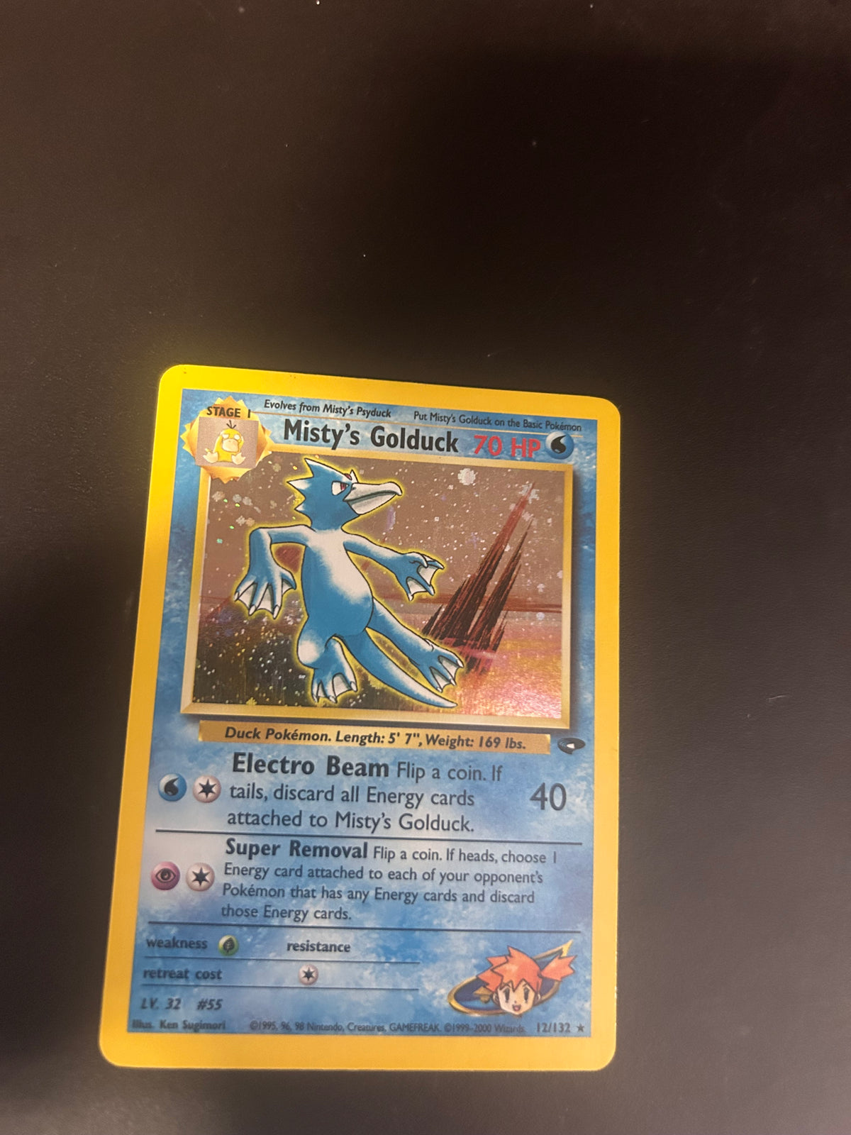 Pokemon Karte Gym Holo Misty’s Entoron 12/132 Englisch