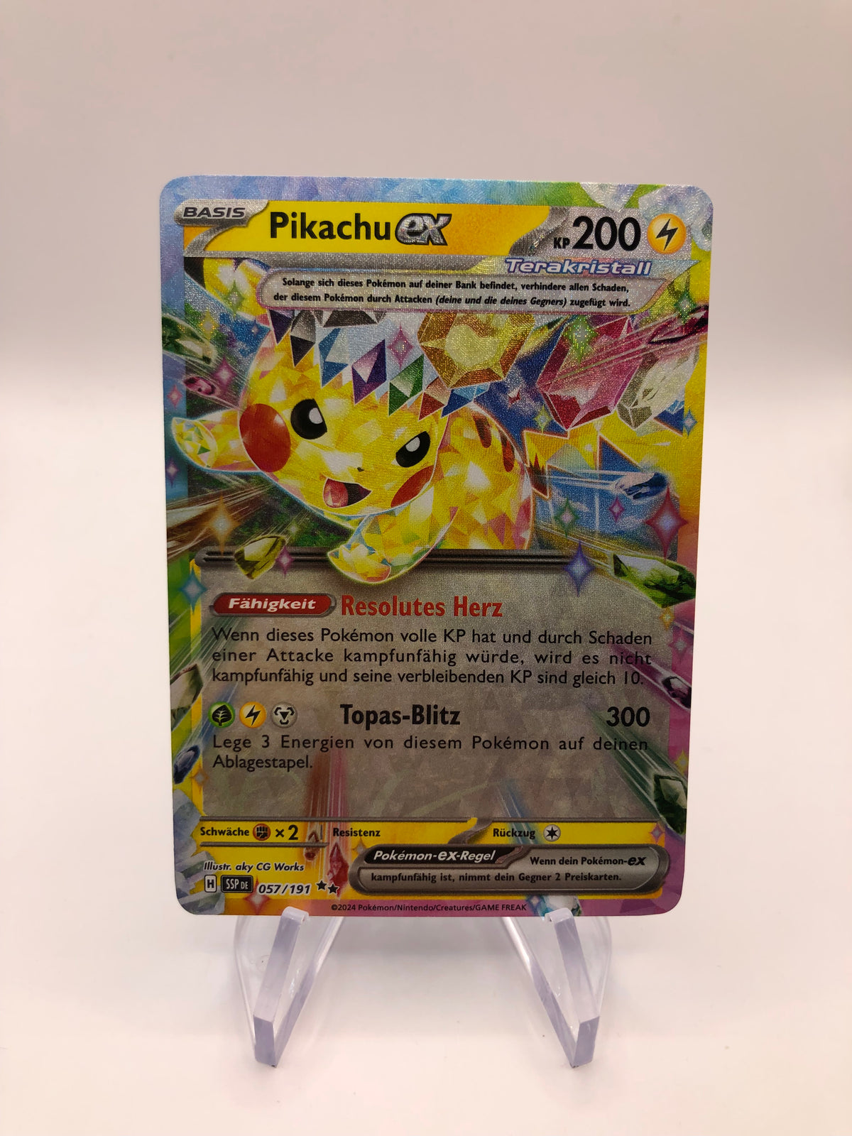 Pokemon Karte EX Fullart Pikachu 57/191 Deutsch