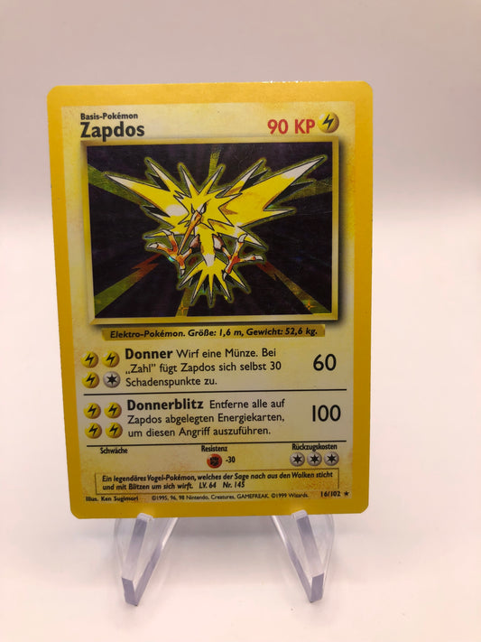 Pokemon Karten Holo Zapdos 16/102 Deutsch
