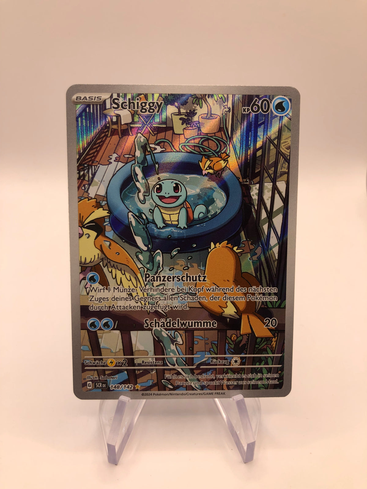 Pokemon Karte Art-Rare Schiggy 148/142 Deutsch