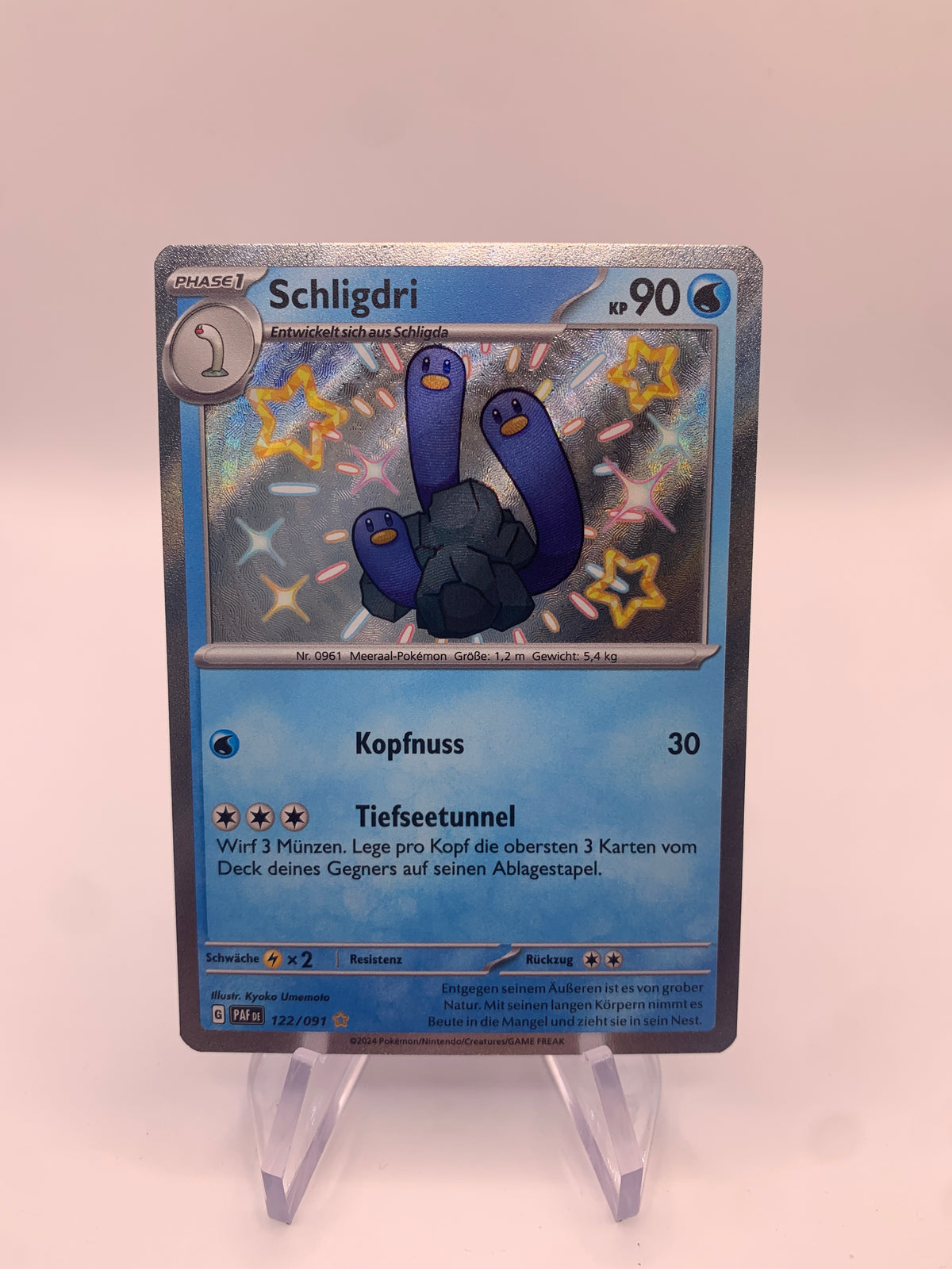 Pokemon Karte Shiny Schligdri 122/91 Deutsch