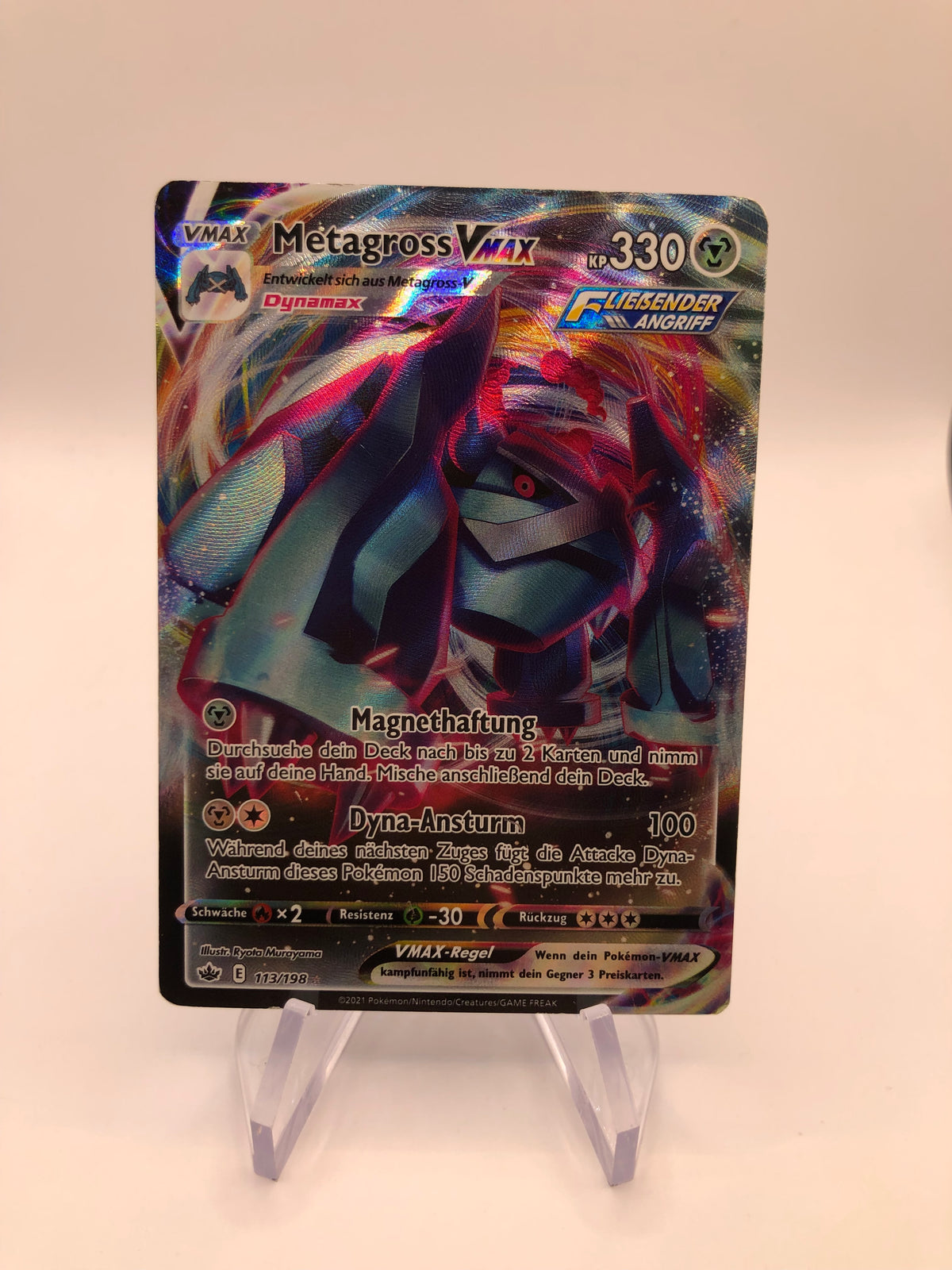 Pokemon Karten Vmax Metagross 113/198 Deutsch