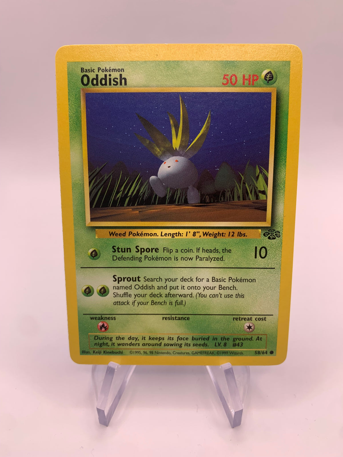 Pokemon Karte Oddish 58/64 Jungel Englisch