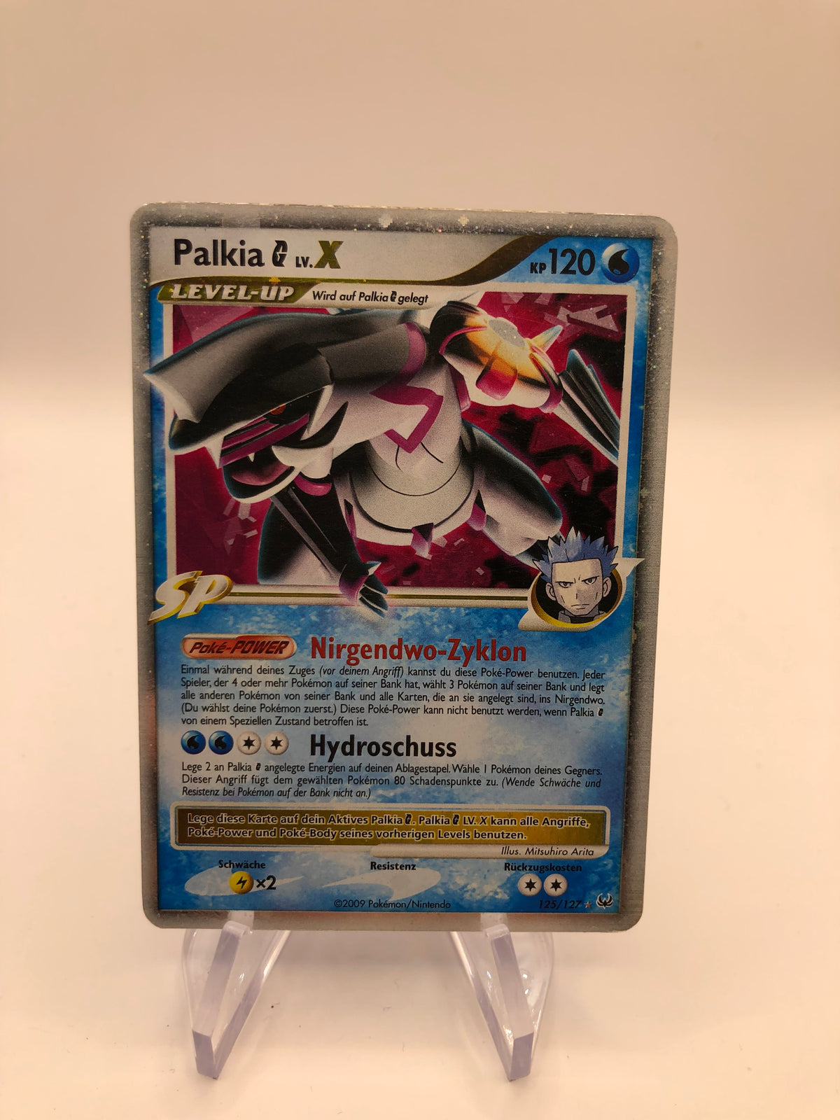 Pokemon Karte Holo Lv.X Palkia 125/127 Deutsch