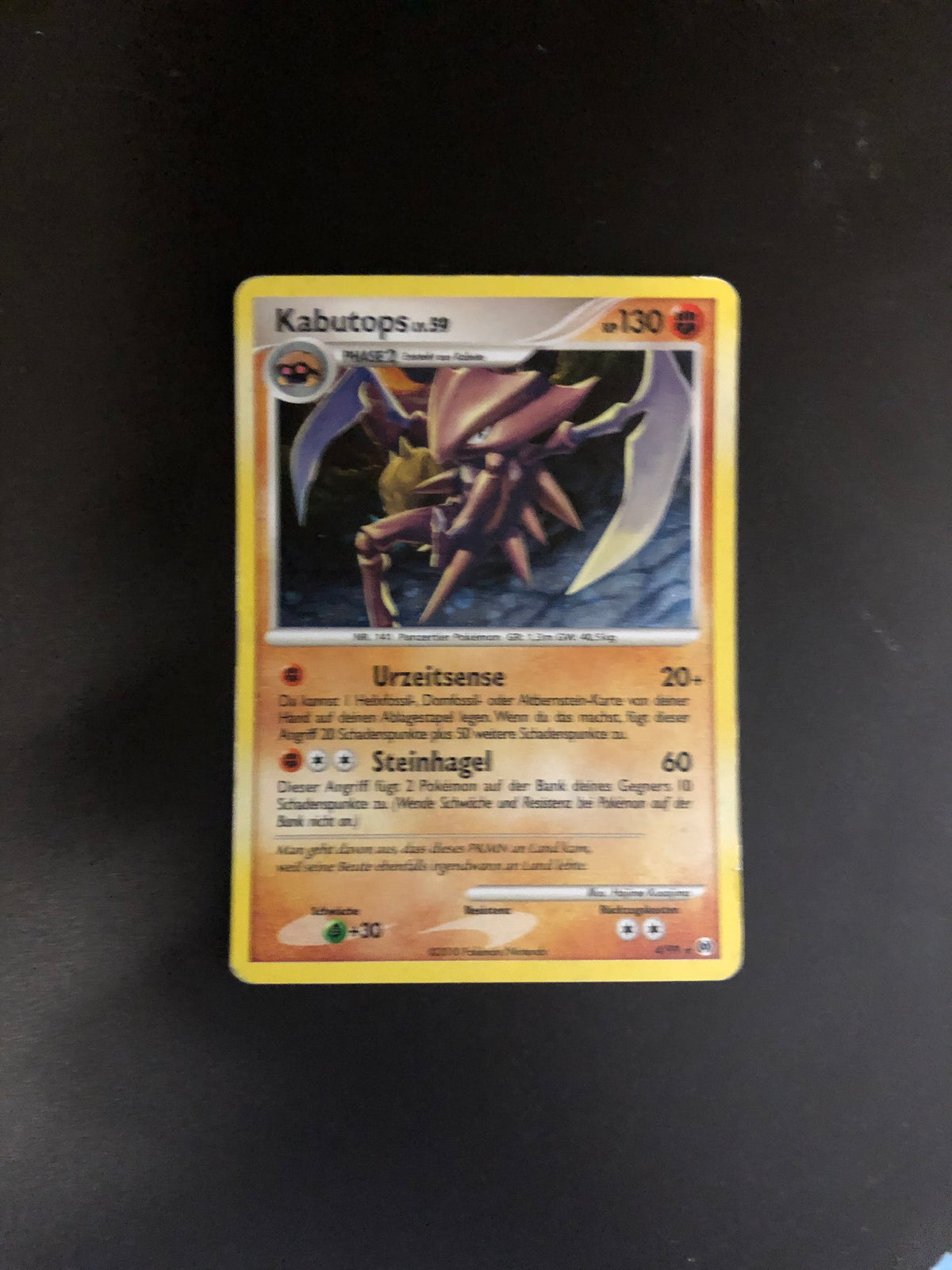 Pokemon Karte holo Kabutops 4/99 Deutsch