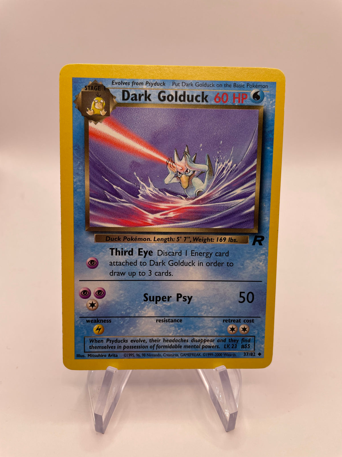 Pokemon Karte Rocket Dark Golduck 37/82 Englisch
