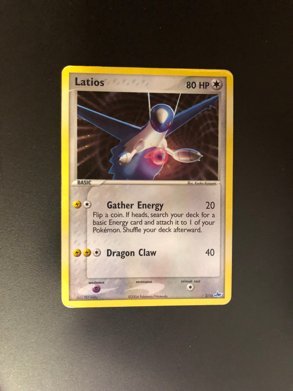 Pokemon Karte Holo Latios 2/10 Englisch