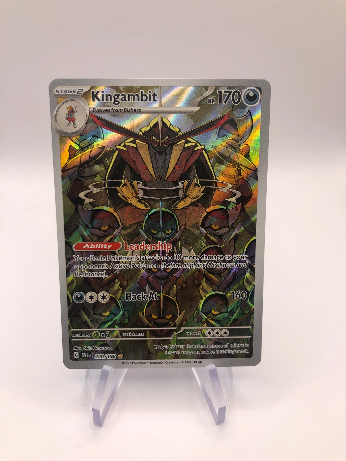 Pokemon Karte Art-Rare Gladimperio 220/198 Englisch