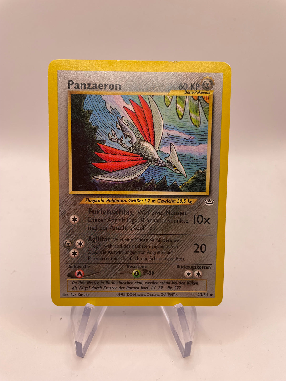 Pokémon Karte Panzaeron 23/64 Deutsch