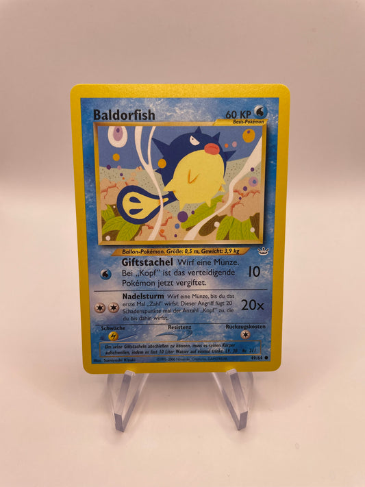 Pokemon Karte Neo Revelution Baldorfish 49/64 Deutsch