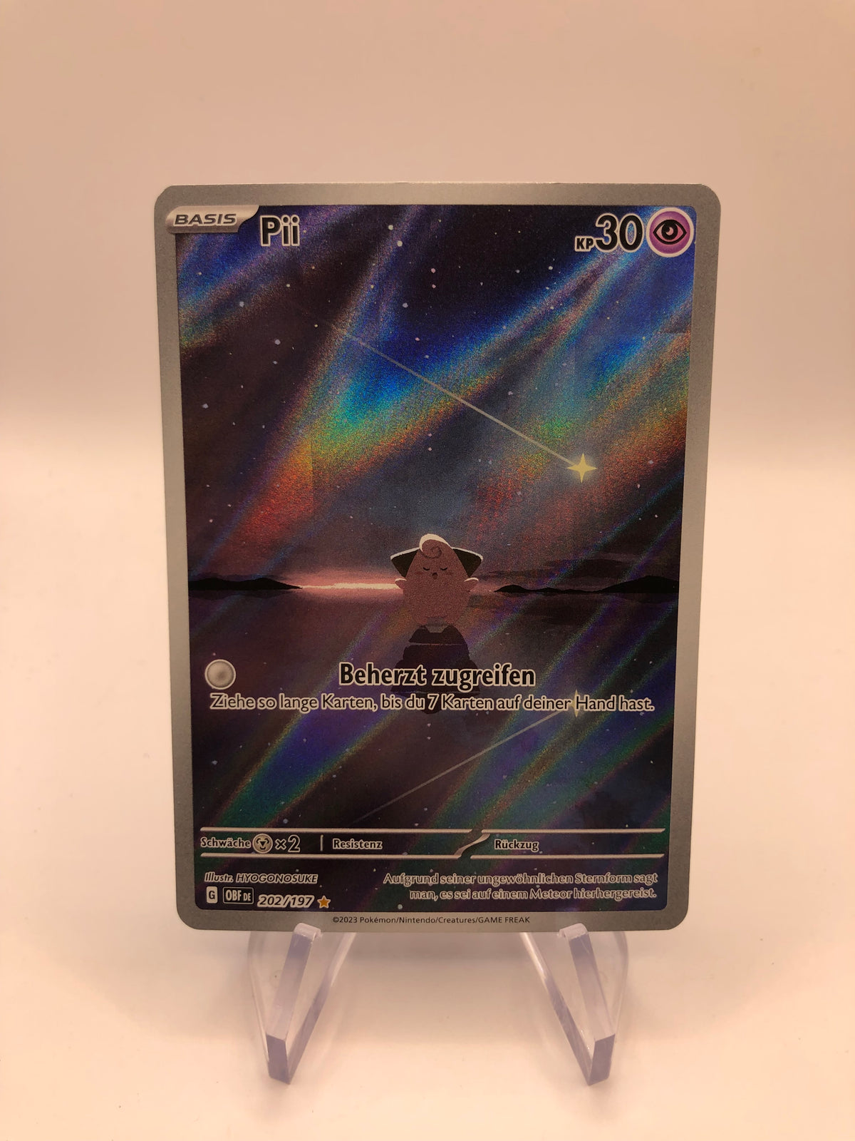 Pokemon Karte Art-Rare Pii 202/197 Deutsch