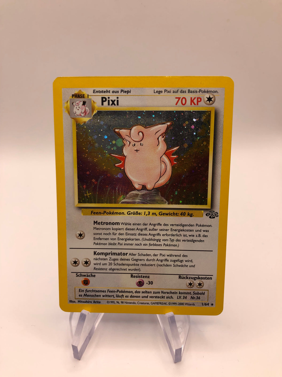 Pokemon Karte Holo Pixi 1/64 Deutsch