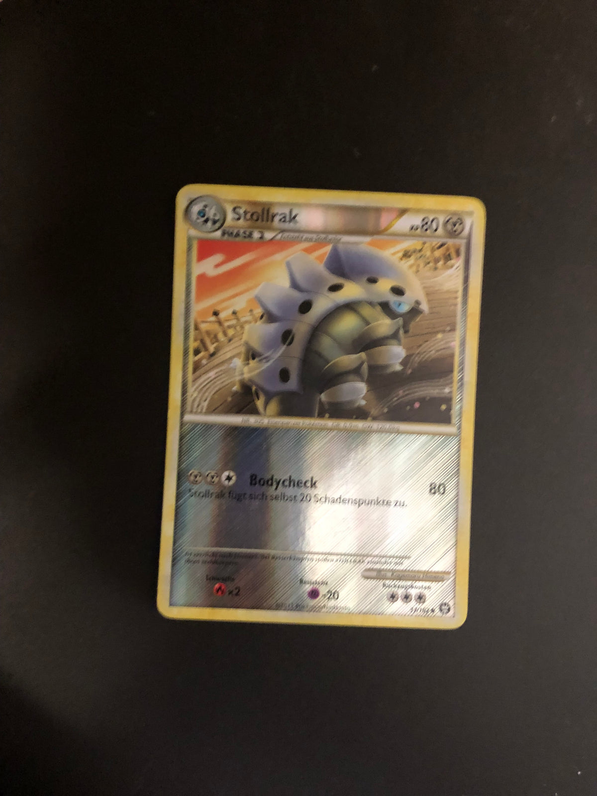 Pokemon Karte Revers Stollorak 37/102 Deutsch