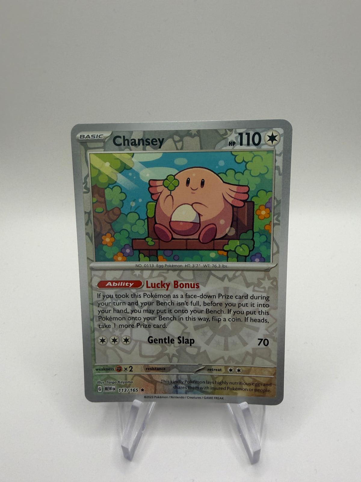 Pokemon Karte Reverse 151 Chaneira 113/165 Englisch