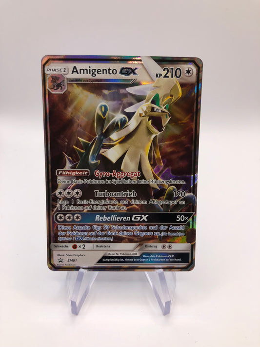 Pokemon Karte Promo GX Amigento SM91 Deutsch
